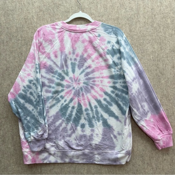 Women's American Eagle Tailgate Rolling Stones Tie Dye Sweatshirt, M - Picture 2 of 10